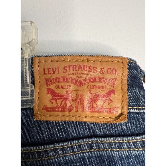 LEVIS 711 SKINNY WOMENS JEANS DARK WASH MID-RISE 31X30 (HEM IS CUT) - Picture 9 of 9